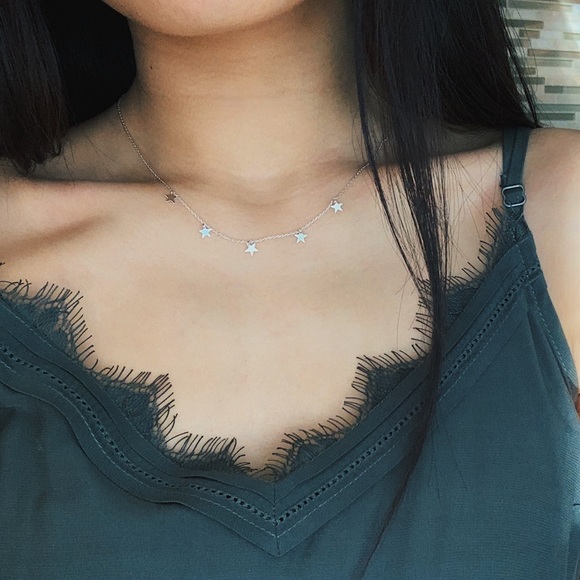 🆕Mini Star Charm Necklace Silver - Picture 2 of 7